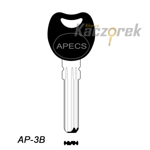 Mieszkaniowy 258 - klucz surowy mosiężny - APECS (M&D) AP-3B